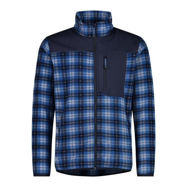 Bluza męska turystyczna CMP 34H0597. Niebieskie bluzy CMP, m, bez wzorów, bez kaptura. Za 249.99 zł.