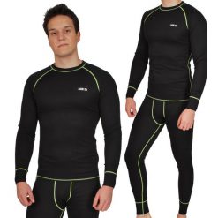 Bielizna termoaktywna męska Ice-Q Smart Man Black/Lime. Czarna bielizna termoaktywna ICE-Q, m, bez wzorów, bez ramiączek. W wyprzedaży za 129.99 zł.