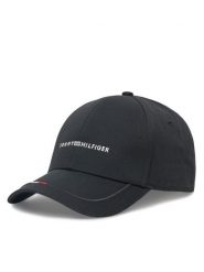 Tommy Hilfiger Czapka z daszkiem Foundation AM0AM13001 Czarny. Czarne czapki z daszkiem Tommy Hilfiger, bez wzorów, z bawełny. Za 159.99 zł.