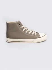 Trampki męskie wysokie khaki RR174618 303. Zielone trampki BIG STAR, m, bez wzorów, przed kolano, bez zapięcia. W wyprzedaży za 89.00 zł.