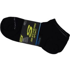 Skarpetki sportowe męskie 6pk Terry No Show. Czarne skarpetki sportowe Skechers, bez wzorów. Za 59.99 zł.