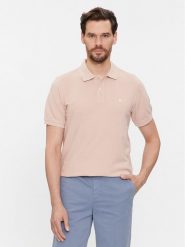 United Colors Of Benetton Polo 3089J3179 Beżowy Regular Fit. Brązowe koszulki polo United Colors Of Benetton, l, bez wzorów, z bawełny, bez kołnierzyka, bez ramiączek. Za 109.99 zł.