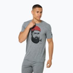 Koszulka męska super.natural Sailor Tee. Szare bielizna termoaktywna super.natural, m, bez wzorów, bez ramiączek. Za 239.99 zł.