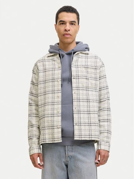 Jack & Jones Koszula York 12283078 Beżowy Relaxed Fit. Brązowe koszule Jack & Jones, m, bez wzorów, z bawełny, bez kołnierzyka, bez ramiączek. Za 159.99 zł.