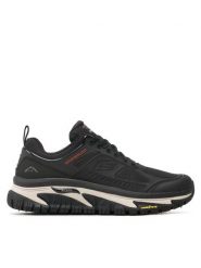 Skechers Trekkingi Recon 237333/BLK Czarny. Czarne buty trekkingowe Skechers, bez wzorów, ze skóry, bez zapięcia. Za 380.00 zł.