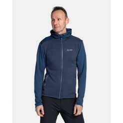 Męska bluza techniczna Kilpi SEVELEN-M. Niebieskie bluzy z kapturem Kilpi, m, bez wzorów, z materiału, z kapturem. Za 267.13 zł.
