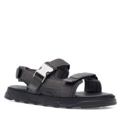 Sandały Badura. Szare sandały Badura, bez zapięcia. Za 249.99 zł.