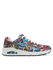 Skechers Sneakersy Uno - Color Doodle 183500/MLT Kolorowy. Buty sportowe casual Skechers, bez wzorów, ze skóry, bez zapięcia. Za 499.99 zł.