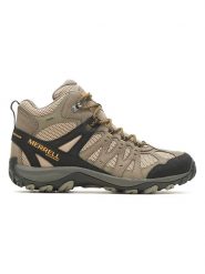 Merrell Skórzane botki turystyczne "Accentor 3" w kolorze jasnobrązowym rozmiar: 41. Brązowe buty trekkingowe Merrell, bez wzorów, ze skóry, bez zapięcia. Za 305.20 zł.