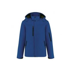 Kurtka softshell z kapturem, ocieplana Kariban. Niebieskie kurtki KARIBAN, na zimę, m, bez wzorów, z softshellu, z kapturem. Za 387.00 zł.