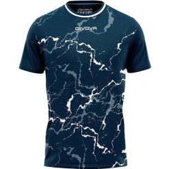 Koszulka Sportowa Givova Graphit Niebieska/Biała - Lekka i Oddychająca. Białe t-shirty sportowe Givova, bez wzorów, z poliesteru, bez ramiączek, na fitness i siłownię. Za 159.99 zł.