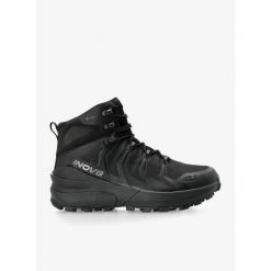 Buty turystyczne męskie Inov-8 Roclite Pro GTX Wide. Czarne buty turystyczne Inov-8, bez wzorów, bez zapięcia, trekkingowe. Za 487.99 zł.