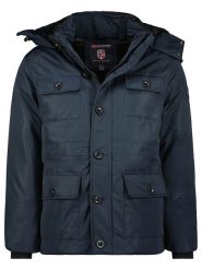 Geographical Norway Kurtka zimowa "Coucou" w kolorze granatowym rozmiar: S. Niebieskie kurtki Geographical Norway, na zimę, s, bez wzorów, bez kaptura. Za 203.45 zł.
