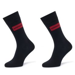 Skarpety długie HUGO. Czarne skarpety Hugo, bez wzorów. Za 59.99 zł.