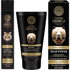 3-częściowy zestaw - szampon 2w1, żel do mycia twarzy, krem do twarzy. Kremy i balsamy marki Natura Siberica, Organic Shop. W wyprzedaży za 67.95 zł.