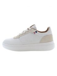 U.S. Polo Assn. Sneakersy w kolorze biało-beżowym rozmiar: 44. Białe buty sportowe casual U.S. Polo Assn., bez wzorów, z materiału, bez zapięcia. Za 284.95 zł.