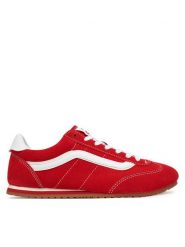 Vans Sneakersy Super Lowpro VN000D83IZQ1 Czerwony. Czerwone buty sportowe casual Vans, bez wzorów, ze skóry, bez zapięcia. Za 329.99 zł.