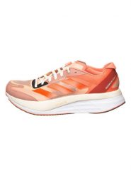 Adidas Buty "Adizero Boston 11 Refuel" w kolorze pomarańczowo-różowym do biegania rozmiar: 45 1/3. Pomarańczowe buty do biegania Adidas, bez wzorów, bez zapięcia, do biegania. Za 359.96 zł.