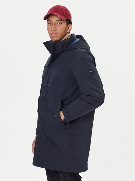 Tommy Hilfiger Kurtka zimowa MW0MW41362 Granatowy Regular Fit. Niebieskie kurtki Tommy Hilfiger, na zimę, m, bez wzorów, z syntetyku, bez kaptura. Za 1,199.99 zł.