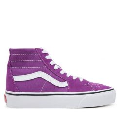 Tenisówki Vans. Fioletowe trampki Vans, bez wzorów, bez zapięcia. Za 259.99 zł.