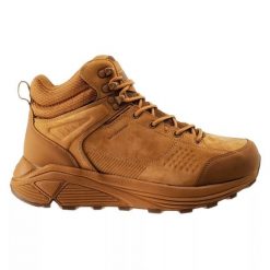 Buty trekkingowe męskie Magnum Brag Mid WP V - brązowe, Rozmiar buta 42. Brązowe buty trekkingowe MAGNUM, bez wzorów, z meshu, bez zapięcia, na fitness i siłownię. Za 229.99 zł.