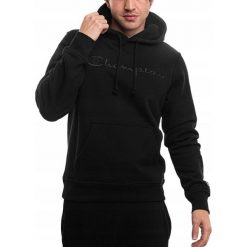 Bluza Męska Z Kapturem Champion Sportowa Treningowa Bawełniana Hoodie S. Czarne bluzy z kapturem Champion, m, bez wzorów, z bawełny, z kapturem. Za 209.00 zł.