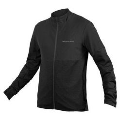 Bluza rowerowa męska Endura Singletrack Thermal FZ. Czarne bluzy ENDURA, m, bez wzorów, bez kaptura. Za 479.99 zł.