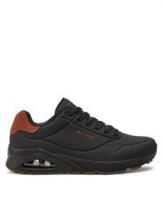 Skechers Sneakersy Uno - Suited On Air 183004 Czarny. Czarne buty sportowe casual Skechers, bez wzorów, ze skóry, bez zapięcia. Za 319.99 zł.