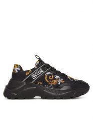 Versace Jeans Couture Sneakersy 78YA3SC2 Czarny. Czarne buty sportowe casual Versace Jeans Couture, bez wzorów, z jeansu, bez zapięcia. Za 759.99 zł.