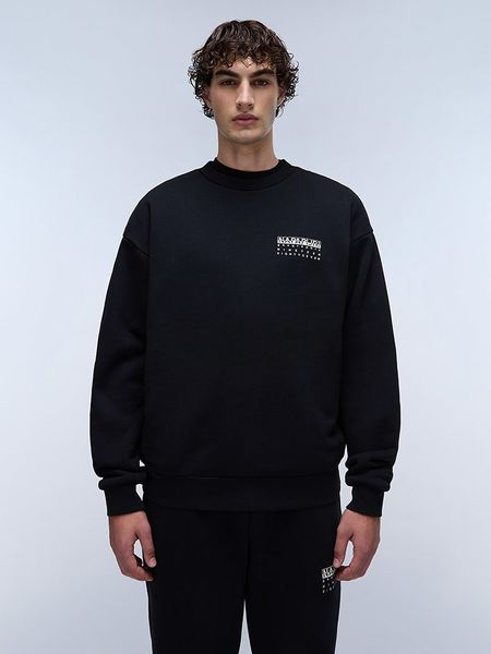 Napapijri Bluza "Premium" w kolorze czarnym rozmiar: XS. Czarne bluzy Napapijri, xs, bez wzorów, z bawełny, bez kaptura. Za 144.24 zł.