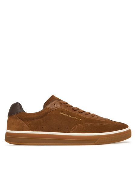 Tommy Hilfiger Sneakersy Lo Lux FM0FM05882 Brązowy. Brązowe buty sportowe casual Tommy Hilfiger, bez wzorów, ze skóry, bez zapięcia. Za 529.99 zł.