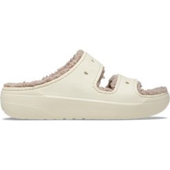 Klapki Dla Dorosłych Crocs Classic Cozzy Sandal. Brązowe klapki Crocs, z materiału. Za 202.99 zł.