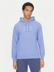 Gap Bluza 708409-00 Niebieski Regular Fit. Niebieskie bluzy GAP, l, bez wzorów, z bawełny, bez kaptura. Za 139.99 zł.
