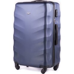 Duża walizka podróżna na kółkach SOLIER STL402 L ABS granatowa - L \ granatowy. Niebieskie walizki Solier, bez wzorów, z gumy, duże. Za 159.00 zł.