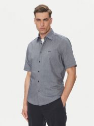 BOSS Koszula Rash_2 50537332 Granatowy Regular Fit. Niebieskie koszule Boss, l, bez wzorów, z bawełny, bez kołnierzyka, bez ramiączek. Za 299.99 zł.