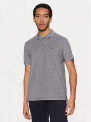 Calvin Klein Polo K10K114475 Granatowy Regular Fit. Niebieskie koszulki polo CALVIN KLEIN, m, bez wzorów, z bawełny, bez kołnierzyka, bez ramiączek. Za 209.99 zł.