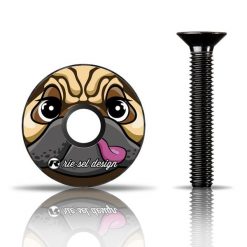 Czapka Riesel Design stem:cap mops. Brązowe czapki z daszkiem RIESEL DESIGN, bez wzorów, z włókna. Za 151.50 zł.