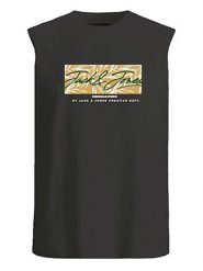 Jack & Jones Koszulka w kolorze czarnym rozmiar: L. Czarne bezrękawniki Jack & Jones, l, bez wzorów, z bawełny, bez kołnierzyka, bez ramiączek. Za 41.69 zł.