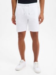 Ellesse spodenki dresowe - Turi Mężczyźni biały, M. Białe krótkie spodenki sportowe Ellesse, m, z aplikacjami, z bawełny. Za 139.95 zł.