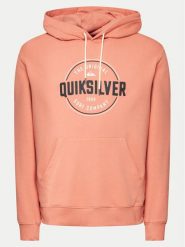 Quiksilver Bluza Circle Up Hoodie EQYSF03151 Pomarańczowy Regular Fit. Brązowe bluzy Quiksilver, l, bez wzorów, z bawełny, bez kaptura. Za 169.99 zł.