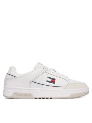 Tommy Jeans Sneakersy Tjm Cupsole Leather EM0EM01660 Biały. Białe buty sportowe casual Tommy Jeans, bez wzorów, z jeansu, bez zapięcia. Za 409.99 zł.