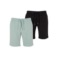 Szorty Urban Classics Stretch Twill (x2). Czarne szorty Urban Classics, m, bez wzorów, z bawełny. Za 275.00 zł.