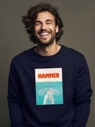 WOOOP Bluza "Hammer" w kolorze granatowym rozmiar: S. Niebieskie bluzy Wooop, s, bez wzorów, z bawełny, bez kaptura. Za 108.99 zł.