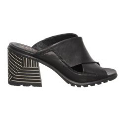 Czarne klapki Sorel Nadia ze skóry naturalnej. Czarne klapki Sorel, z gumy. Za 485.99 zł.