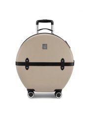 Semi Line Walizka kabinowa T5674-2 Złoty. Żółte walizki Semi-line, bez wzorów, z tworzywa sztucznego. Za 239.99 zł.