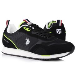 Buty męskie sportowe do chodzenia U.S POLO. Białe buty do biegania U.S. Polo Assn., bez wzorów, bez zapięcia, trekkingowe. W wyprzedaży za 179.00 zł.