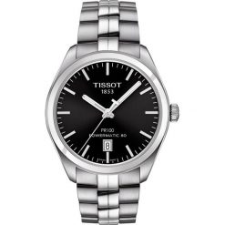 PROMOCJA ZEGAREK TISSOT T - CLASSIC T101.407.11.051.00. Czarne zegarki TISSOT, ze stali. W wyprzedaży za 2,129.60 zł.