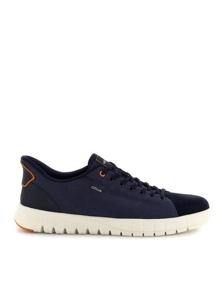 Geox Sneakersy U Flextride Plus U65MAC 01022 C4002 Granatowy. Niebieskie buty sportowe casual Geox, bez wzorów, z materiału, bez zapięcia. Za 449.99 zł.