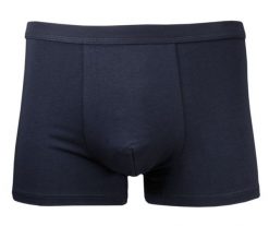 Bokserki Obcisłe, Granatowe, Gładkie, Bawełniane, Majtki z Elastanem -ALTIES. Niebieskie bokserki Alties, l, bez wzorów, z bawełny. Za 35.00 zł.