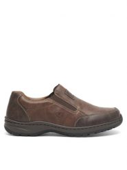 Rieker Półbuty 03354-26 Brązowy. Brązowe eleganckie półbuty Rieker, bez wzorów, z tworzywa sztucznego, bez obcasa, bez zapięcia. Za 339.99 zł.